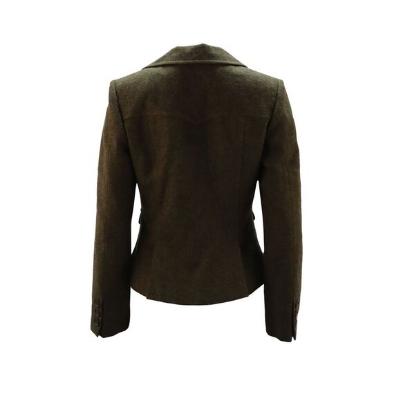 Burberry Tailored Blazer in Green Wool - Picture 2 of 4